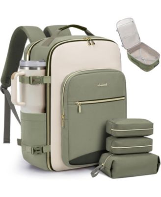 40L Travel Backpack for Women and Men, Airline Approved Carry On Luggage with 3 Packing Cubes, TSA Overnight Bags