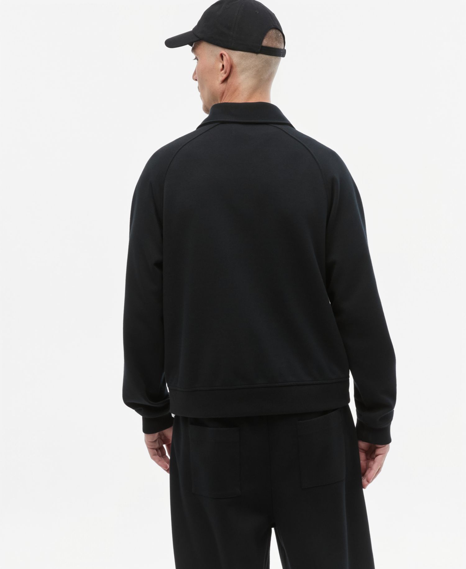 Men's Relaxed-Fit Sweatshirt-Knit Jacket