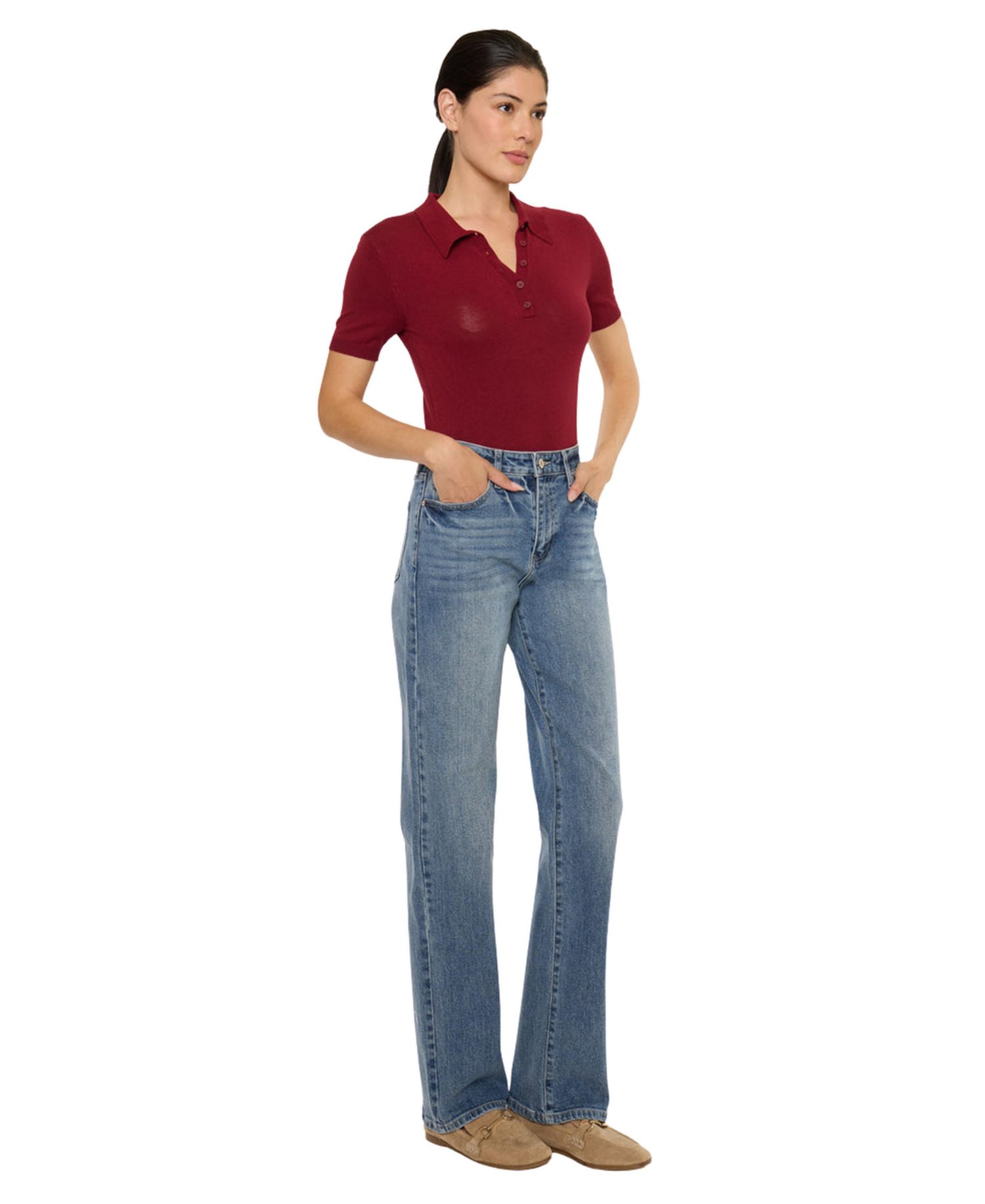 Women's Ophelia High Rise True Straight Jeans