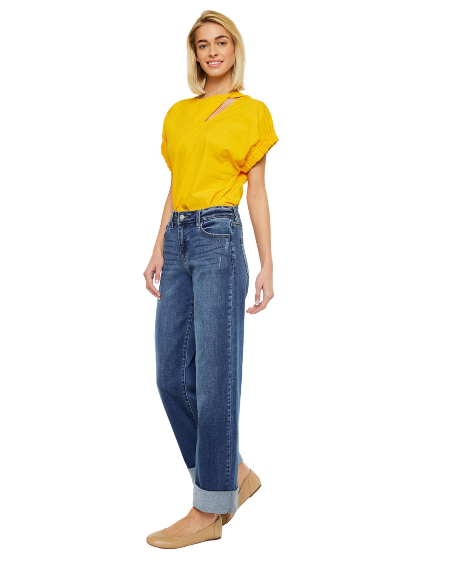 Women's Ivanna High Rise Wide Jeans