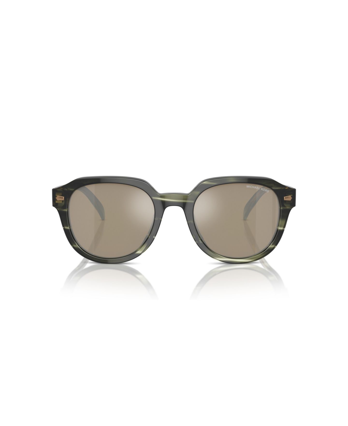Мужские солнцезащитные очки Michael Kors Round Sunglasses, Eger MK2216U, цвет: Оливковый — фото 2