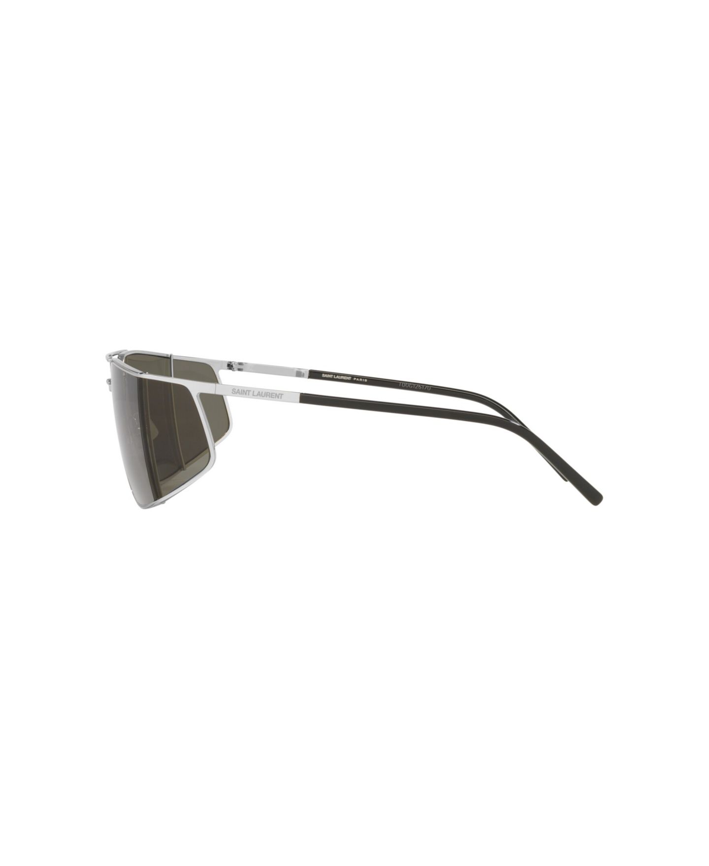 Мужские солнцезащитные очки Saint Laurent Rectangle Sunglasses, SL 750 YS000641, цвет: Серебряный — фото 3