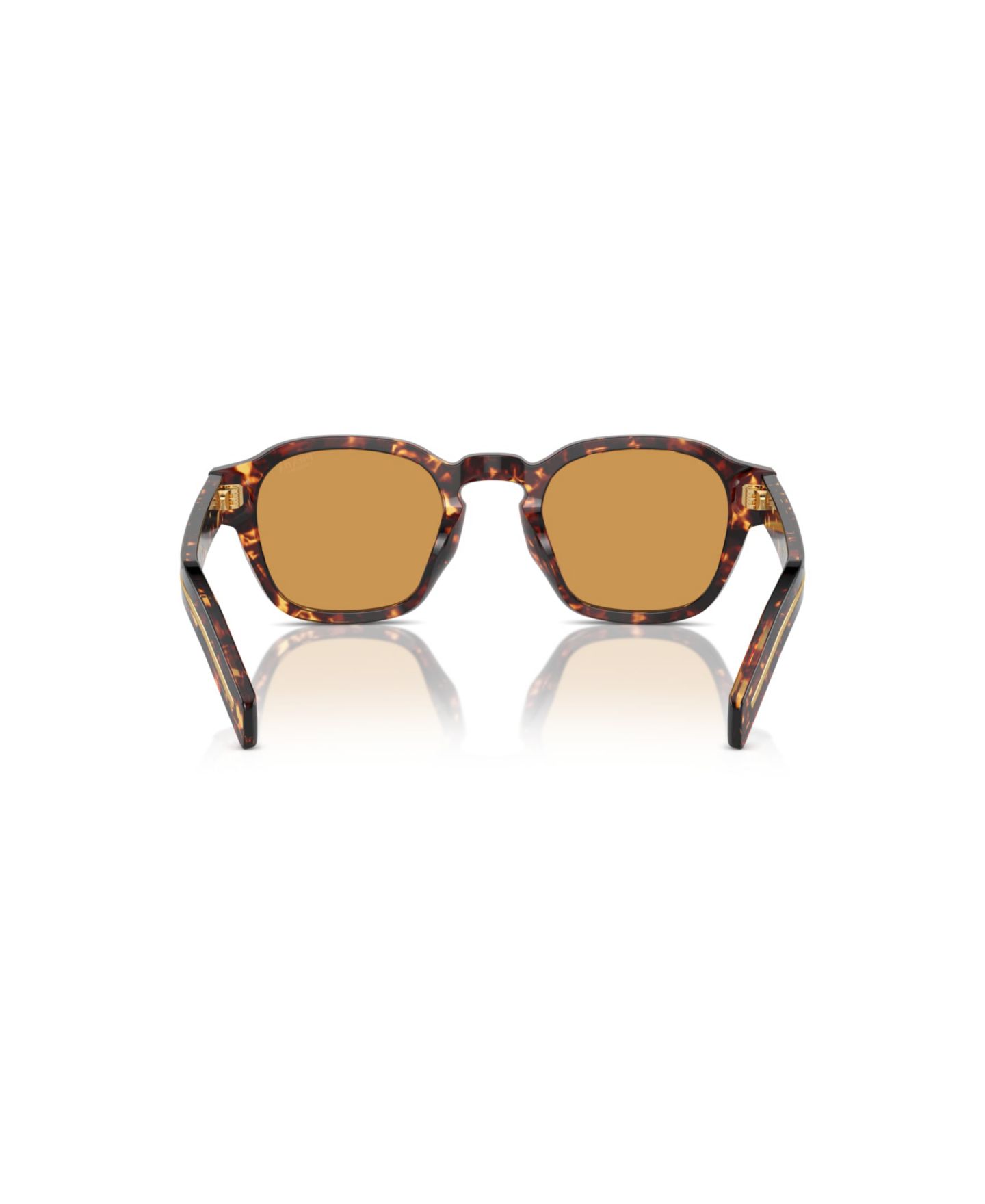 Мужские солнцезащитные очки PRADA Photochromic Round Sunglasses, PR A16S, цвет: Черепаховый — фото 4