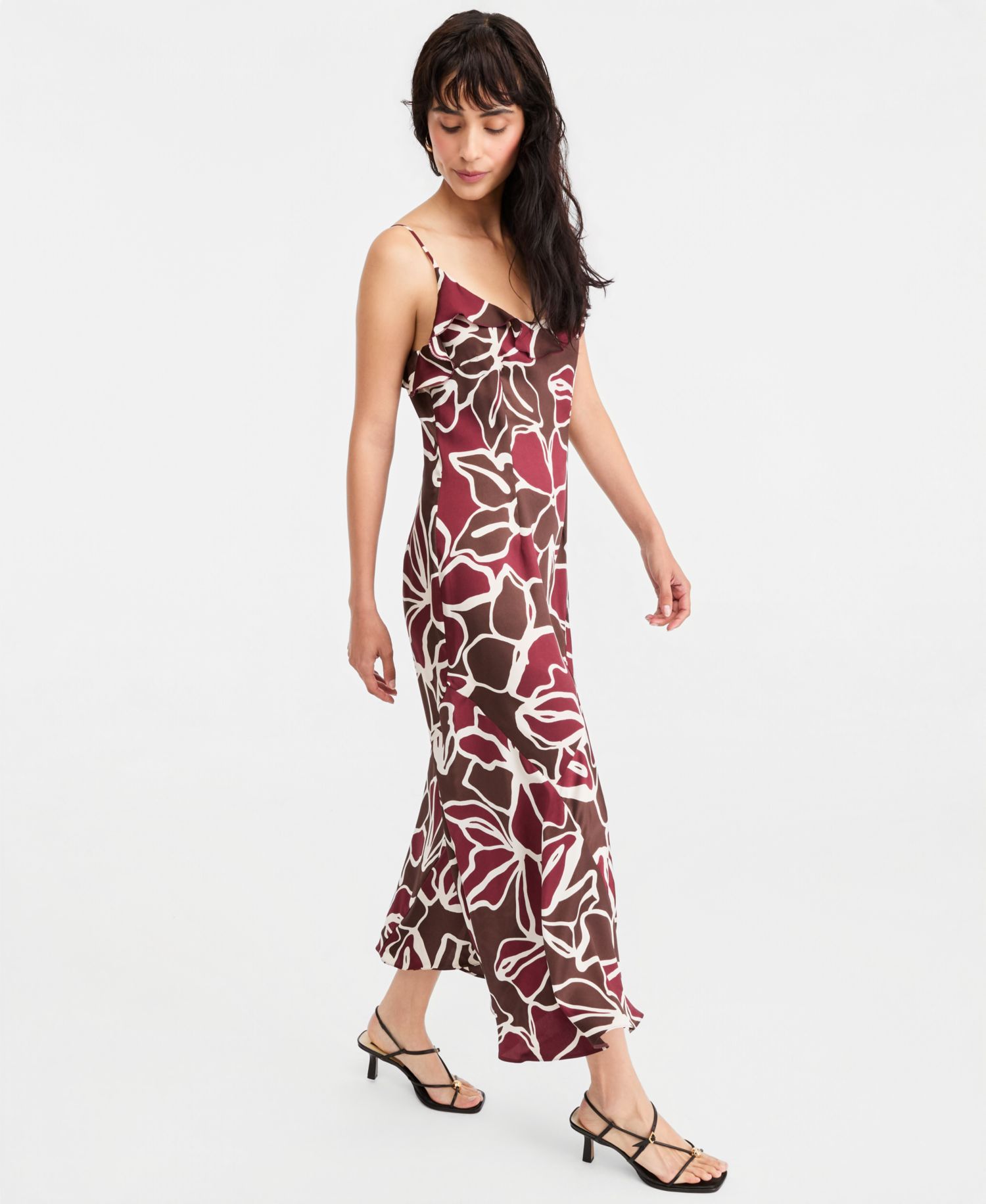 Women's Emmottuso Floral-Print Ruffled Midi Dress