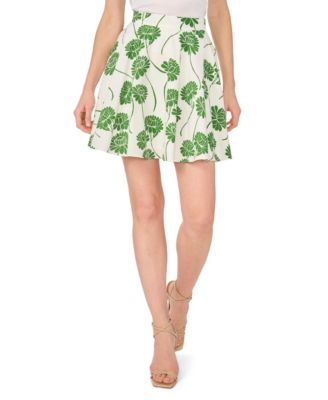 Women's Circle Printed A-Line Mini Skirt