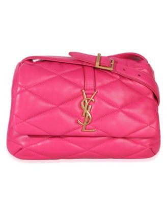 Pink Diamond Quilted Lambskin Le 5 a 7 Shoulder Flap Bag