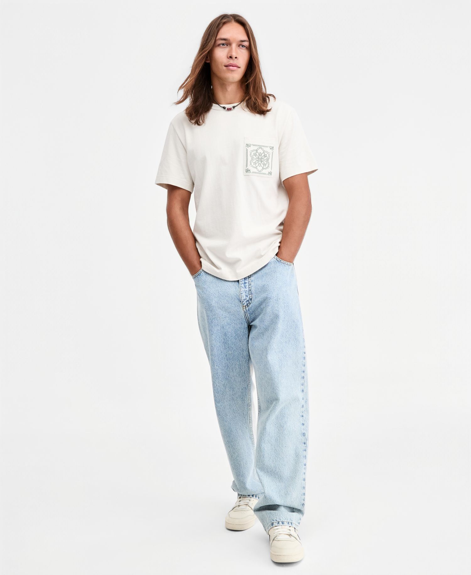 Men's Pocket Medallion Embroidered T-Shirt