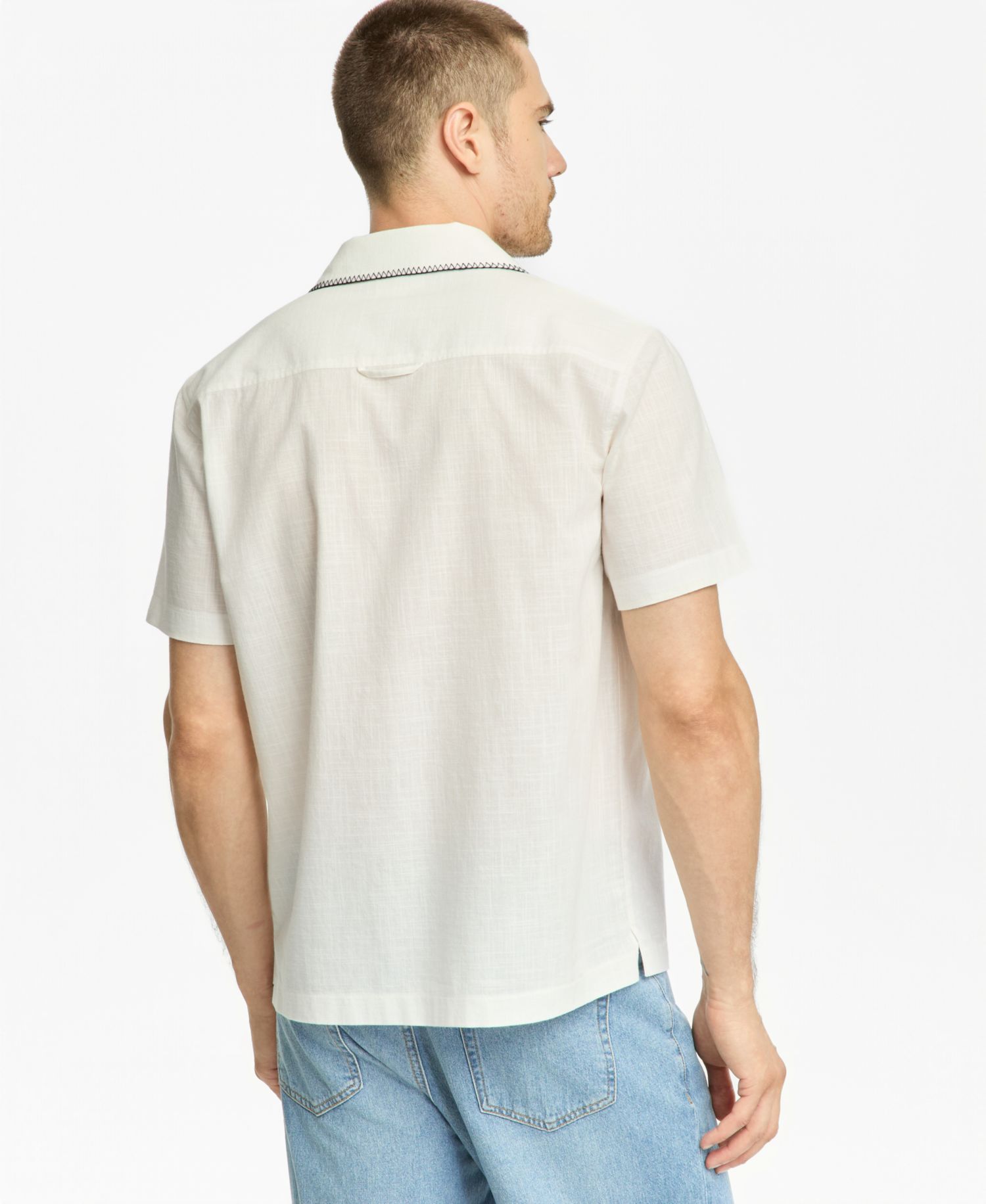 Men's Nicholas Embroidered Camp Shirt