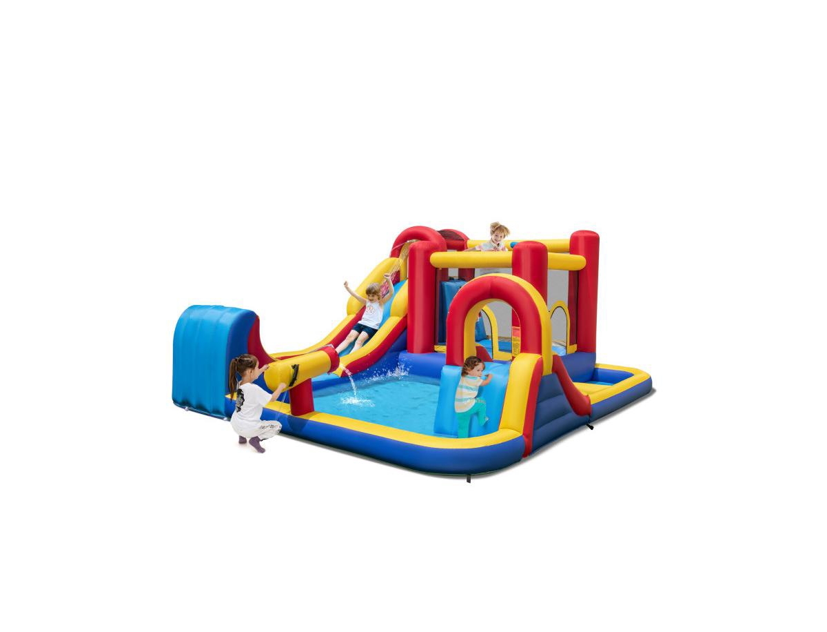Slickblue Inflatable Water Slide Bounce House 7-in-1 with 680W Blower