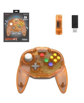 Tribute 64 Wireless Controller for Nintendo 64, Switch Online, PC, MacOS, RetroPie, Raspberry Pi and Other USB Devices
