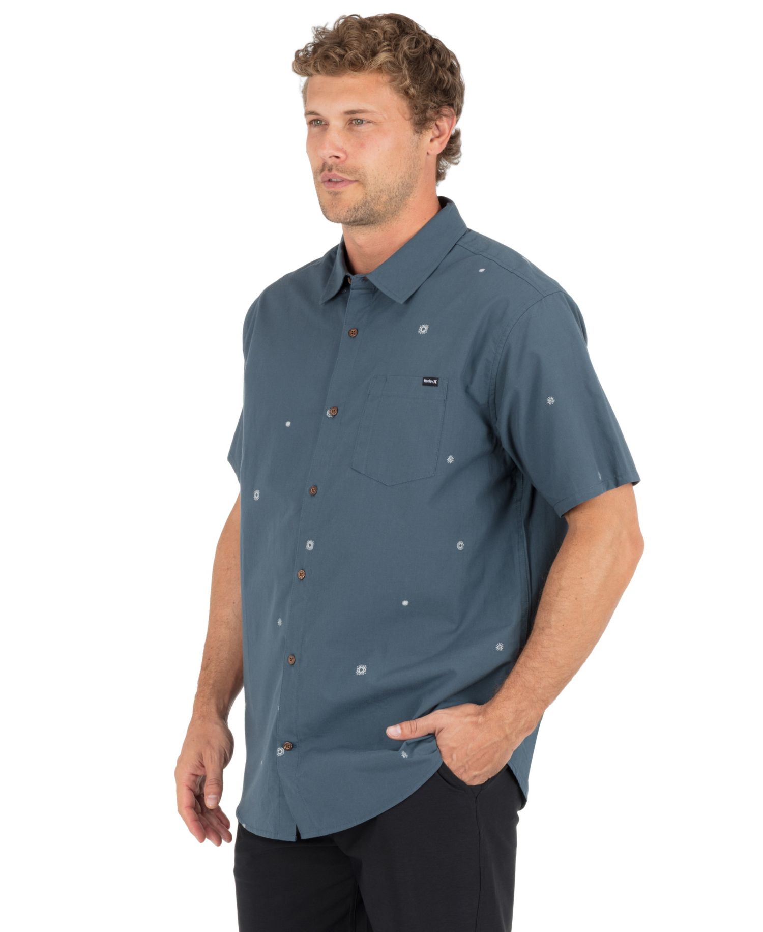 Men's Dobby Short-Sleeve Shirt
