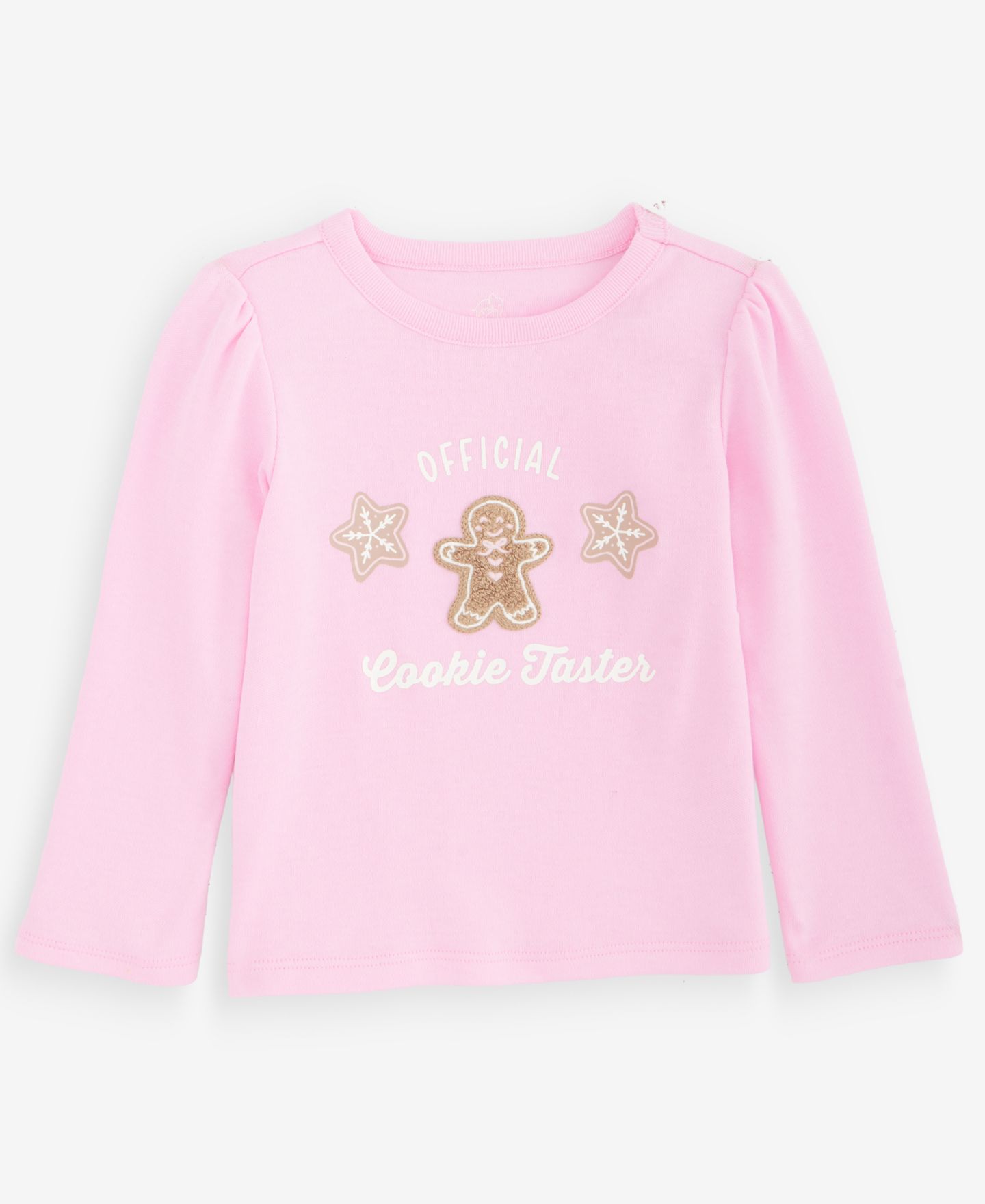Футболка First Impressions Mix & Match Long-Sleeve Cookie Taster T-Shirt для девочек-малышей — фото 1
