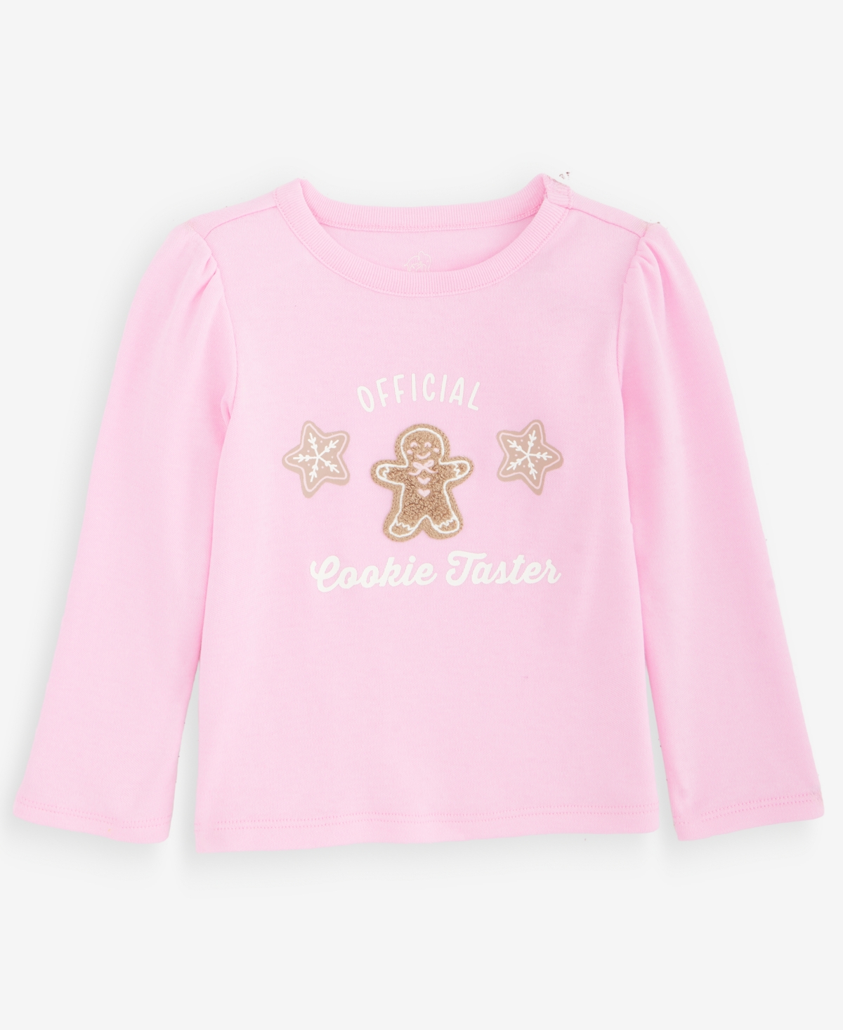 First Impressions Baby Girls' 3M-24M Mix & Match Long-Sleeve Cookie Taster T-Shirt, Macy's Exclusive