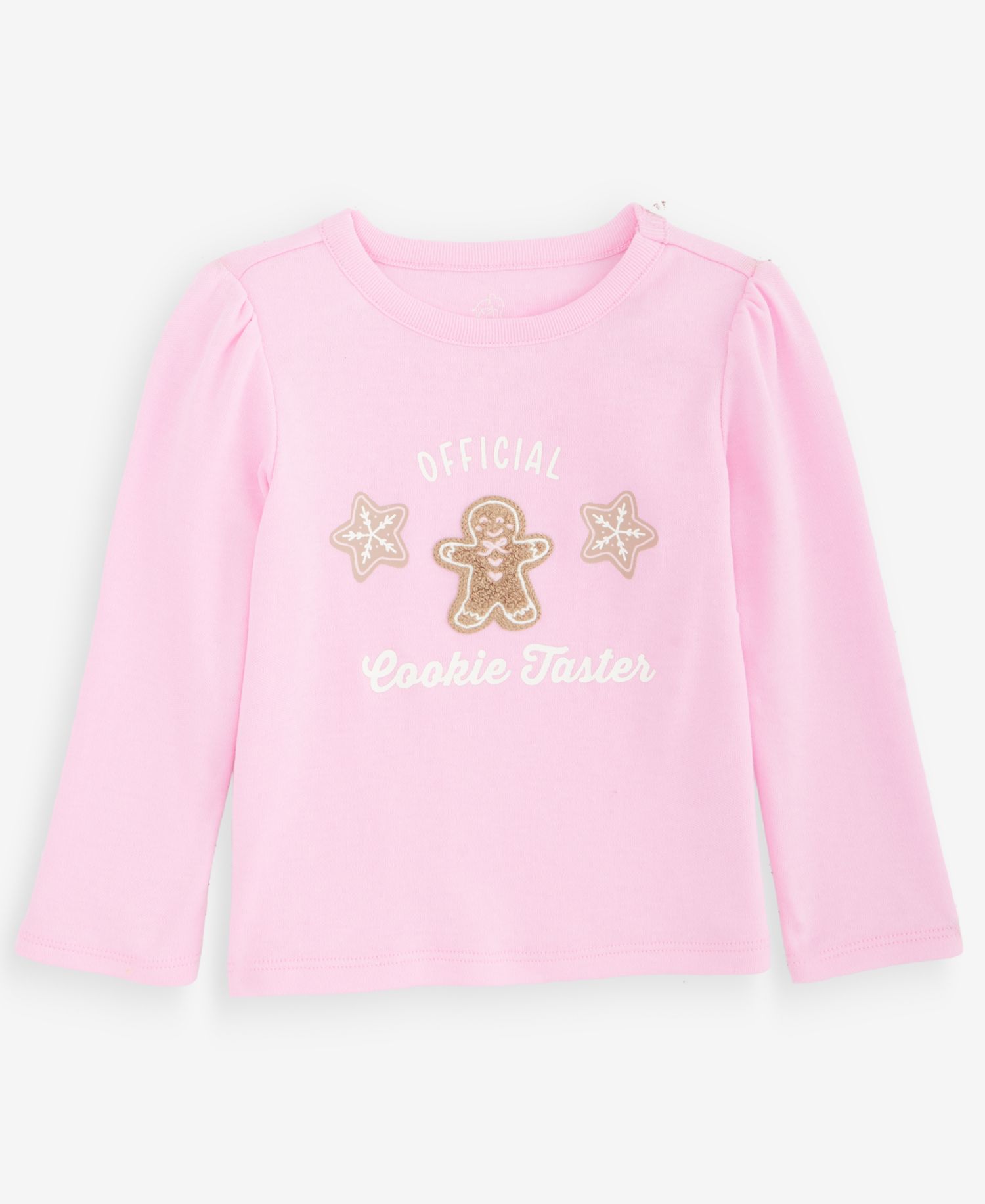 Baby Girls' 3M-24M Mix & Match Long-Sleeve Cookie Taster T-Shirt