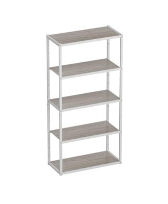 5-Shelf Heavy-Duty Adjustable Garage Storage Shelving, White (35 in. W x 71.1 in. H x 15.7 in. D