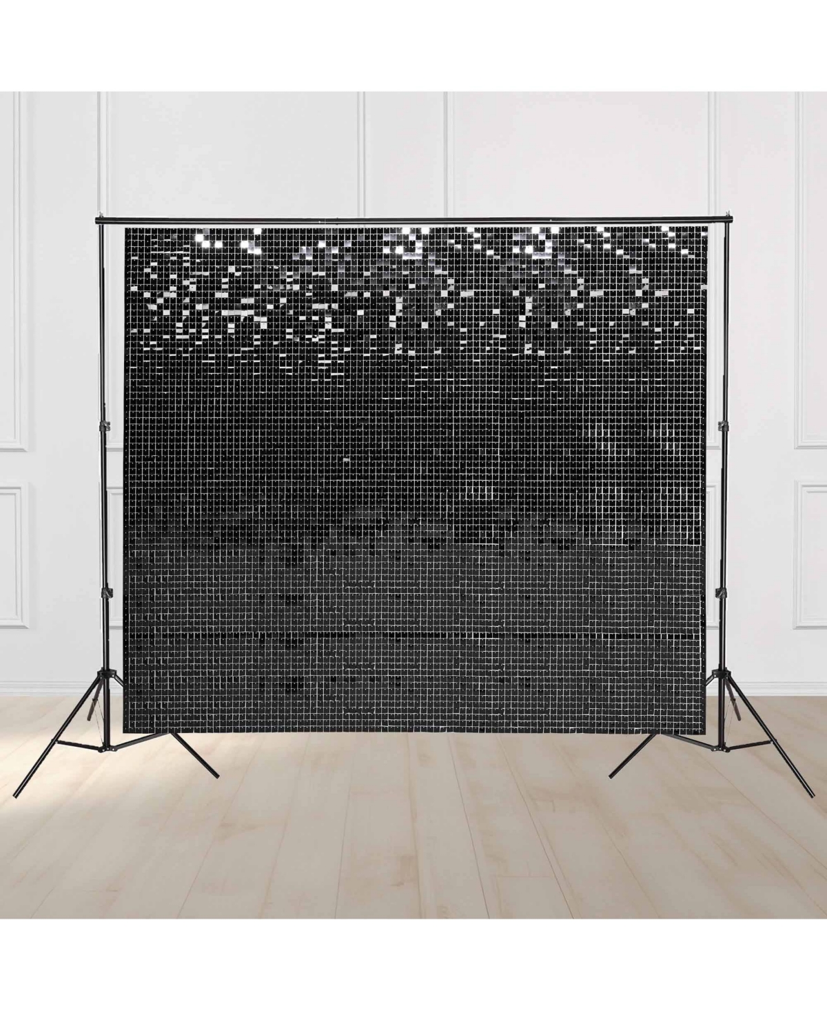 Yescom Instahibit 10x7 FeeT Shimmer Wall Backdrop with Stand 72 Pieces Panels Decor for Wedding Party