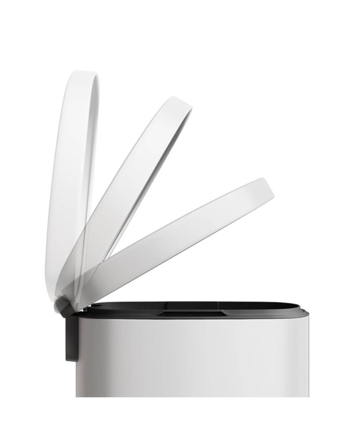 gaomon 13 Gal+2.6 Gal Stainless Steel Step-On Garbage Bin Combo Set, Kitchen Trash Can for Kitchen, White