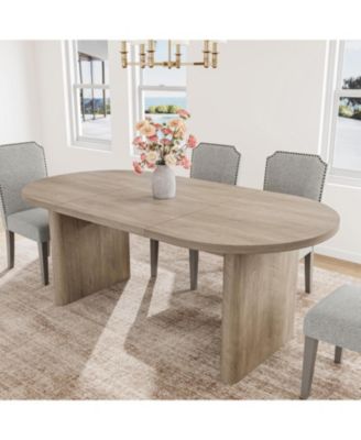 3-piece 63" oval dining set with sturdy wood table and upholstered high-back chairs, perfect for modern kitchens and dining spaces.