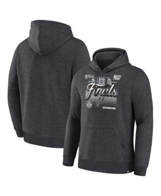 Men's Charcoal San Antonio Spurs 2026 Western Conference Champions Locker Room Pullover Fleece Hoodie