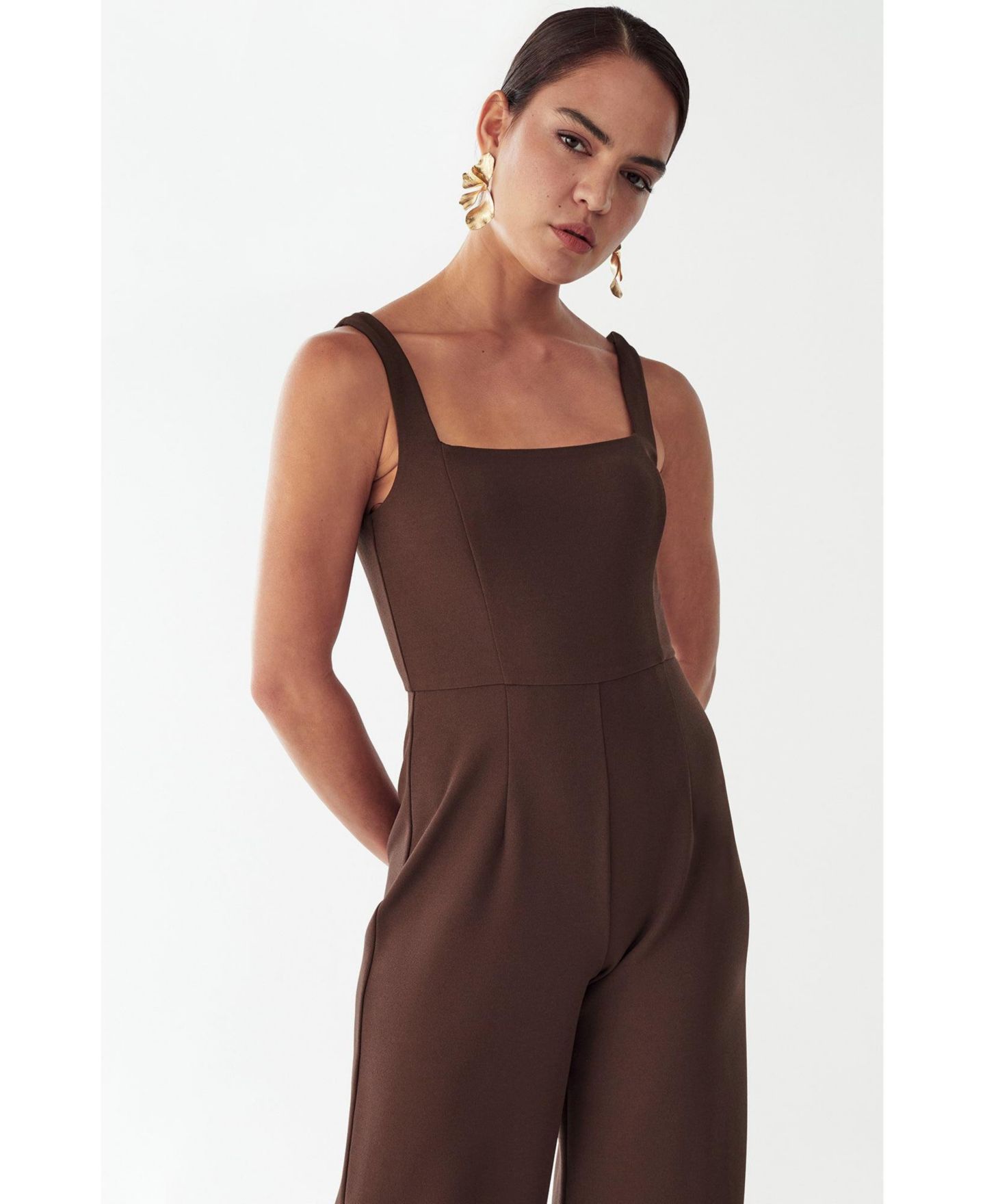 Женский комбинезон ST MRLO Anika Jumpsuit, цвет: Шоколадный — фото 5