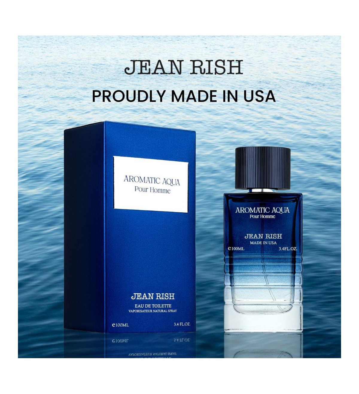 Jean Rish Aromatic Aqua masculine signature scent.