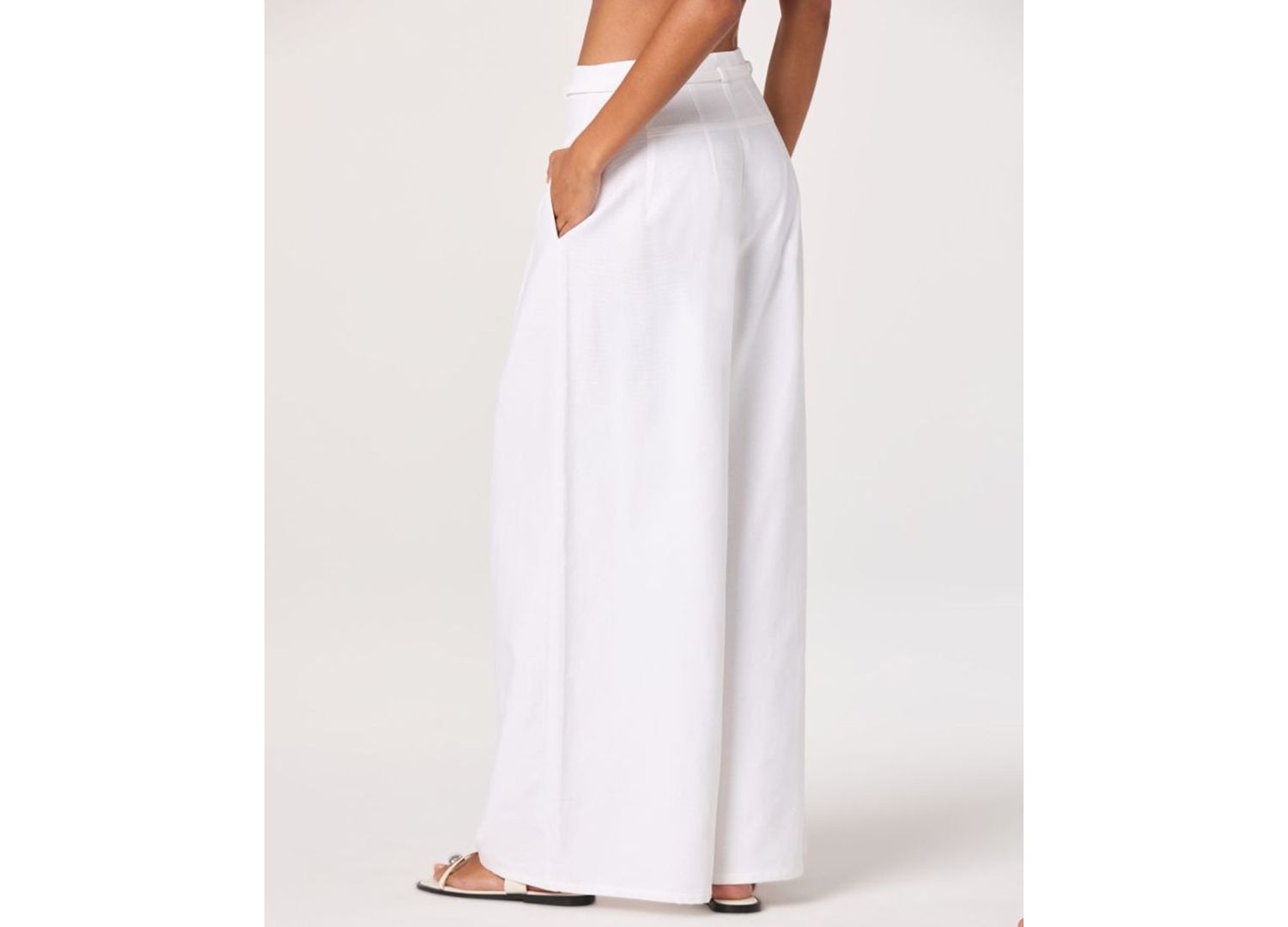 Women's Aiden High-Rise Wide-Leg Woven Pants
