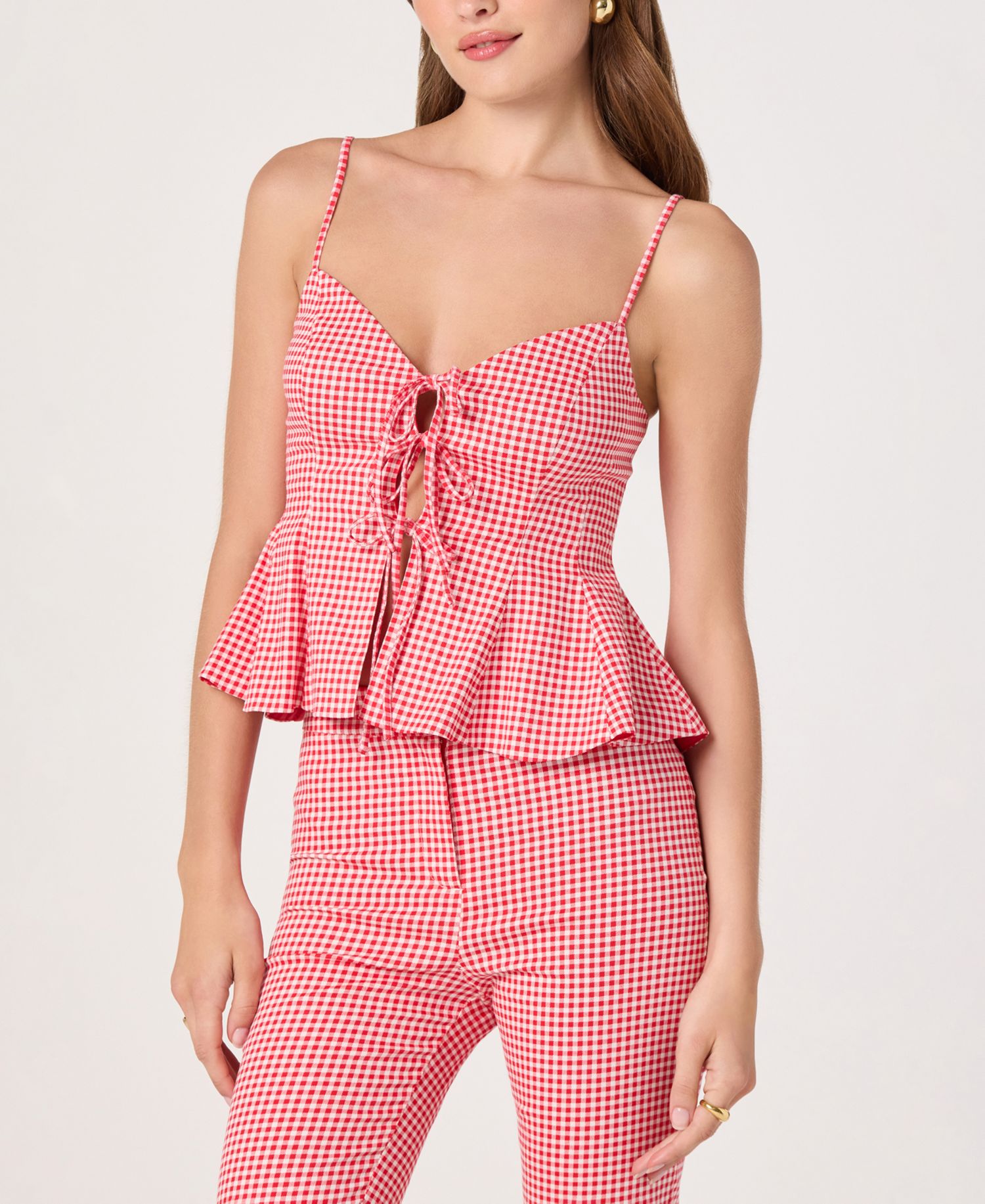 Women's Alma Sweetheart Neck Sleeveless Peplum Top