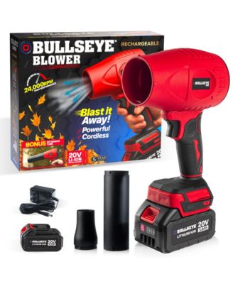 Blower 20V Rechargeable Cordless Leaf Blower Dust Air Snow Blower 24,000 RPM Handheld Electric Blower with Battery and Charger