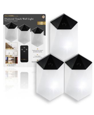 3-Pack Wireless Touch LED Wall Light Sconces with Remote