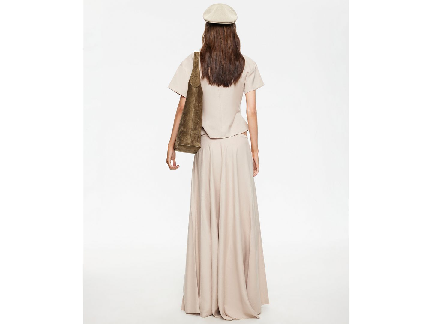 Женская юбка Lioness Linen Halcyon Zippered Maxi, цвет: Бежевый — фото 5
