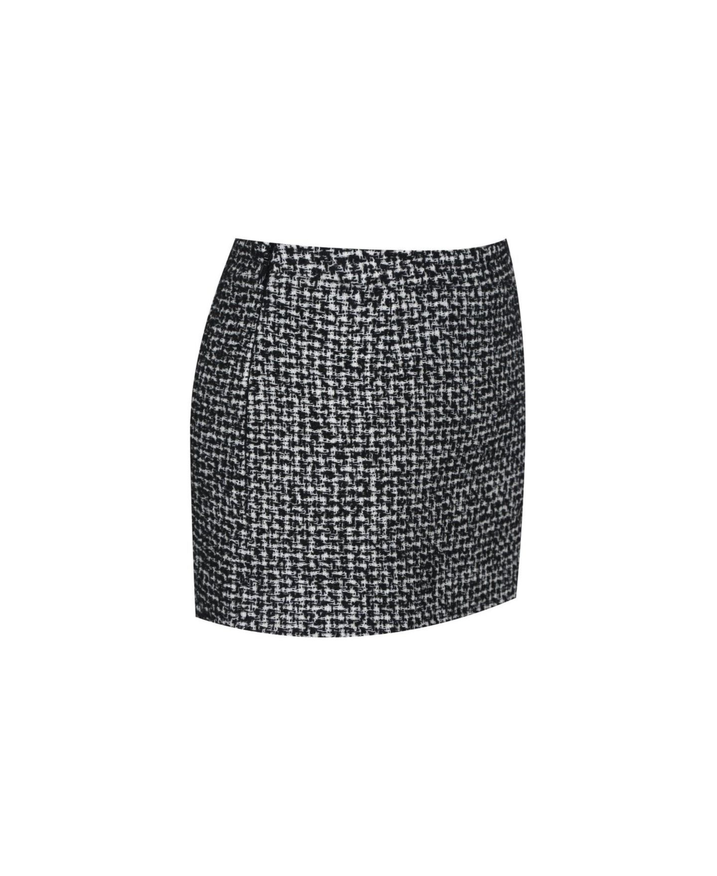 Женская юбка Miss Circle Sandra Tweed Mini, цвет: Чёрный — фото 9