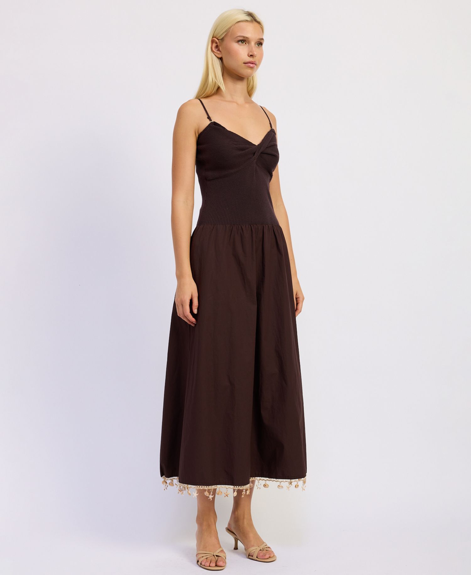 Women's Stella Mixed Media Sleeveless Dress
