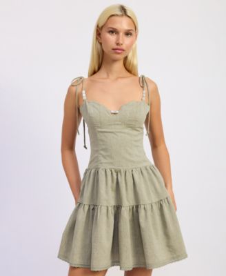 Women's Adele Sleeveless Sweetheart Neck Mini Dress