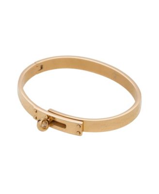 St. Moran Tarnish-Resistant Silver Lock and Twist Voltaire Cuff Bracelet - Gold