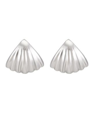 St. Moran Silver Statement Palm Huggie Earrings - Silver