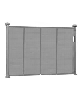 Streamlined Retractable Pet Gate 34 in Tall Extends to 55 in Wide