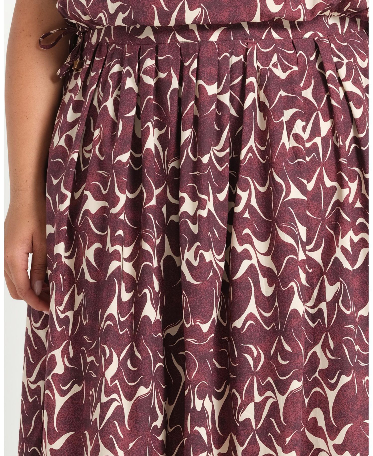 Women's Brinley A-line Pleated Print Midi Skirt