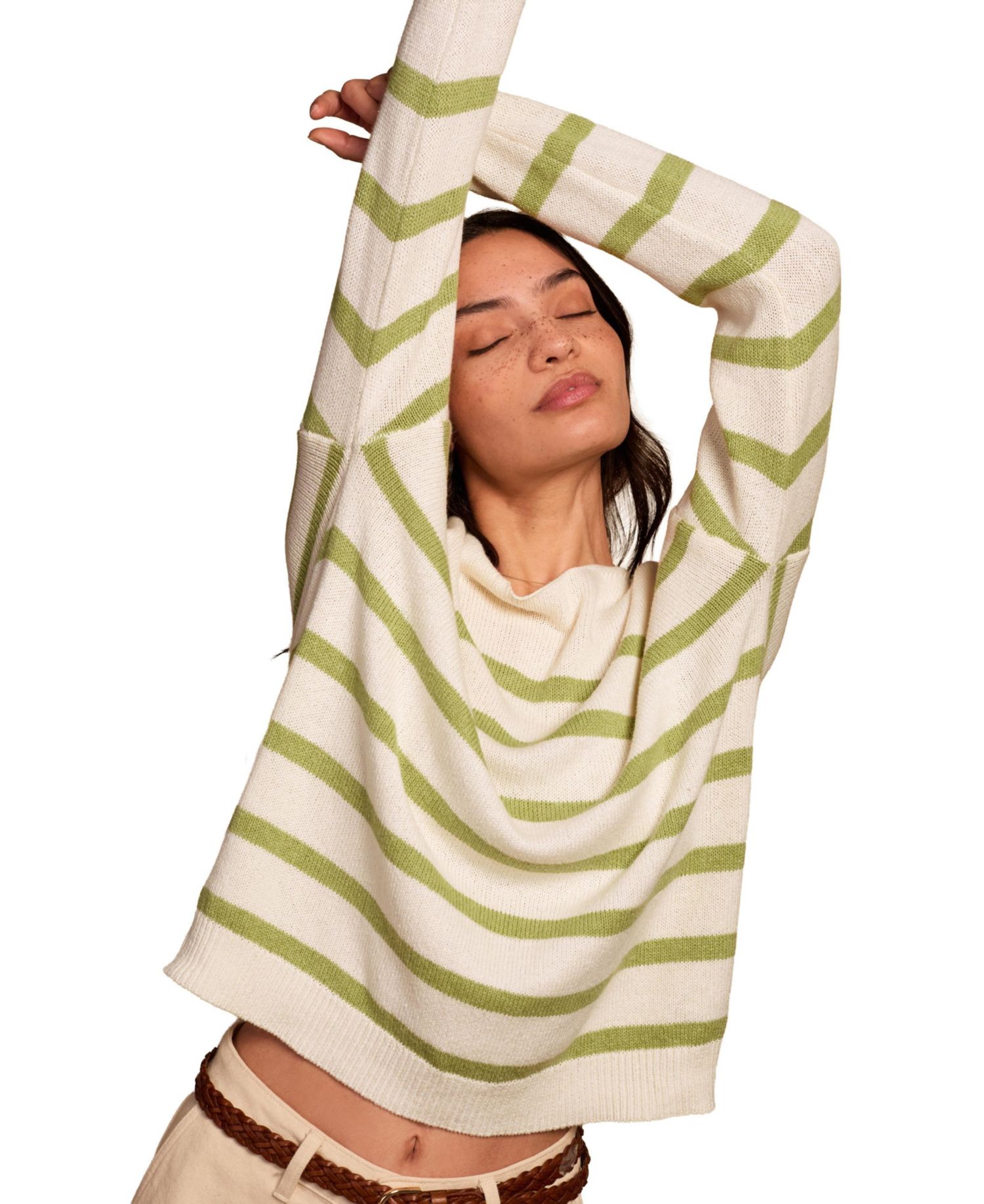 Women's Gauzy Boat Neck Sweater