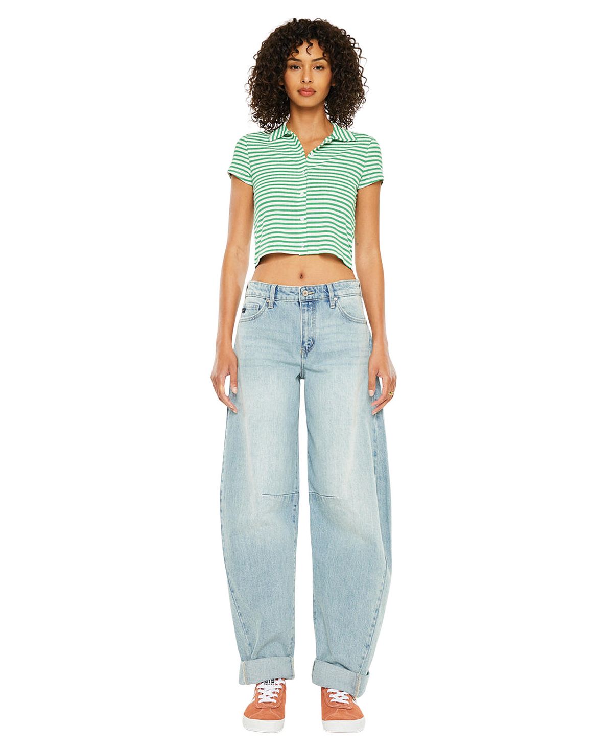 KanCan Women's Karin Low Slung Horseshoe Jeans view 5 — MAYCSS fashion products