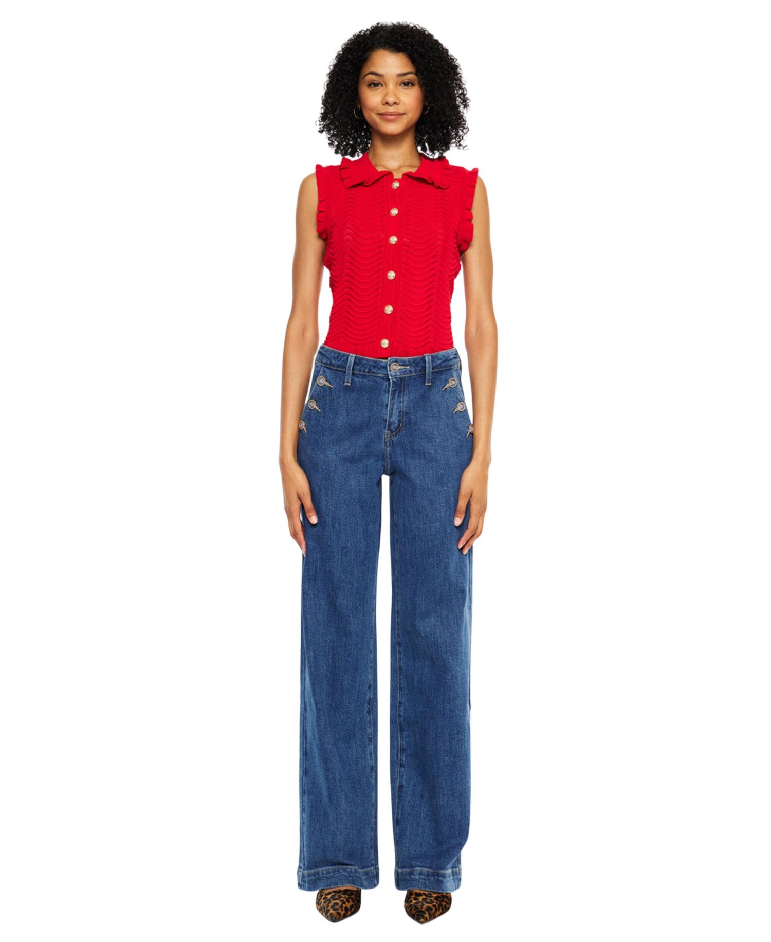 Women's Sol High Rise Wide Leg Trouser Jeans