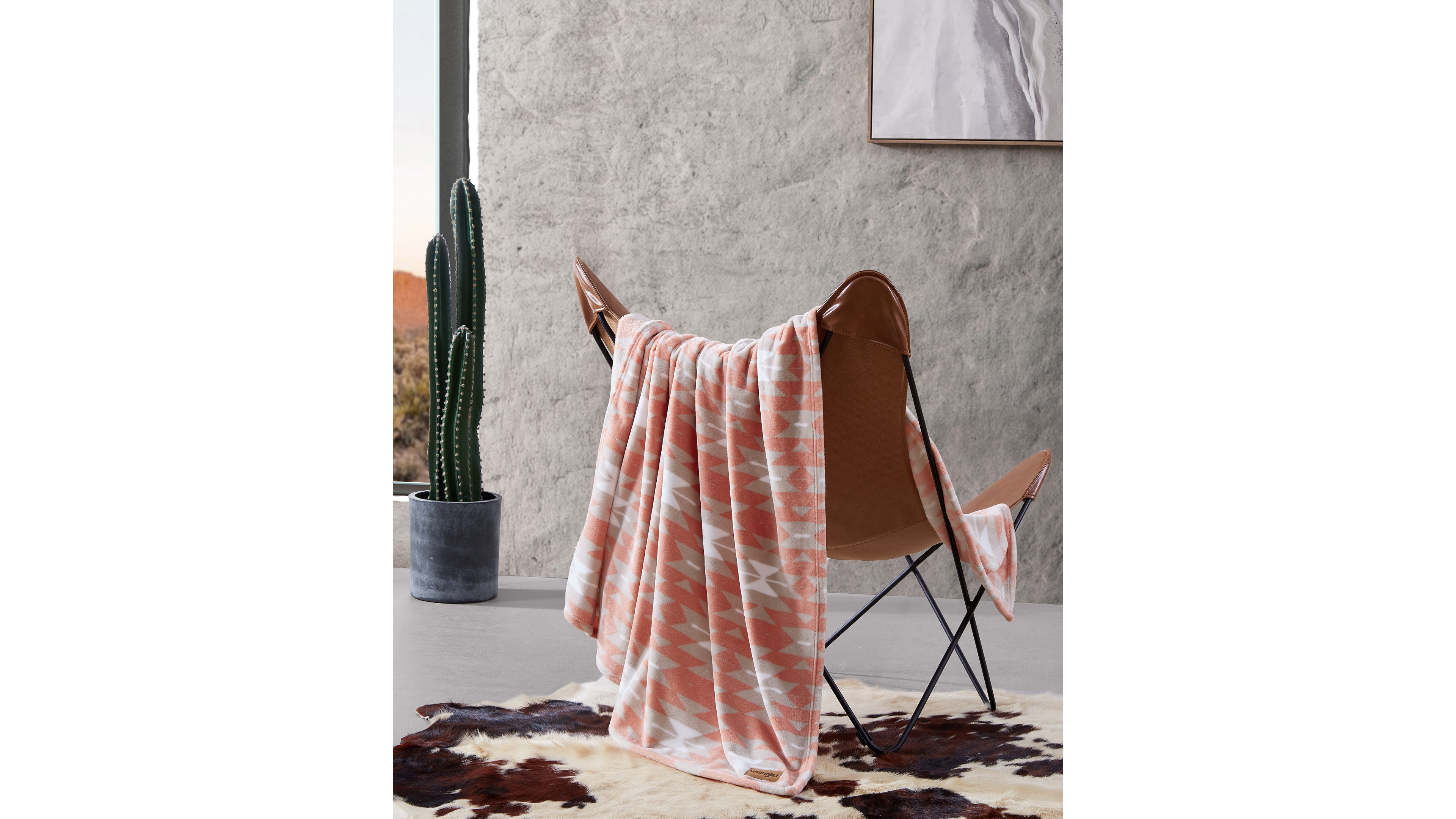 Wrangler Navajo Ultra Soft Plush Throw, 70" x 50"