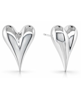 Puff Heart Post Earrings