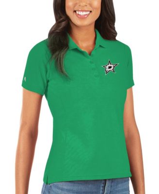 Women's Kelly Green Dallas Stars Legacy Pique Polo Shirt