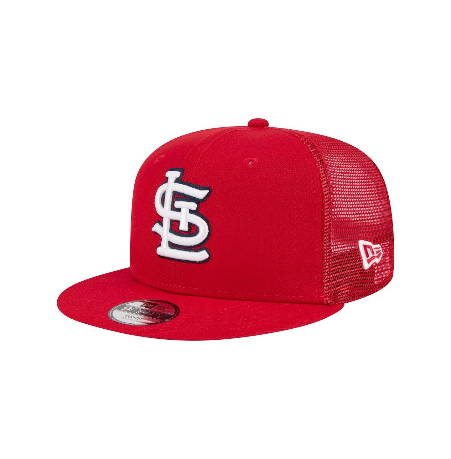 Детская кепка New Era Red St. Louis Cardinals 9FIFTY Trucker Snapback Hat — фото 1