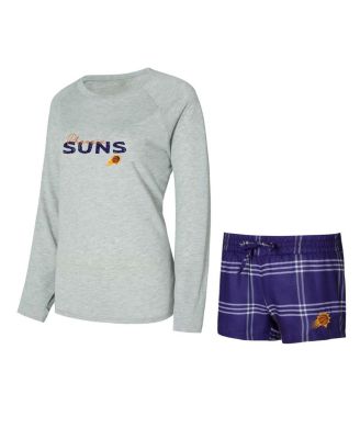 Women's Phoenix Suns Petition Long Sleeve Top & Shorts Set