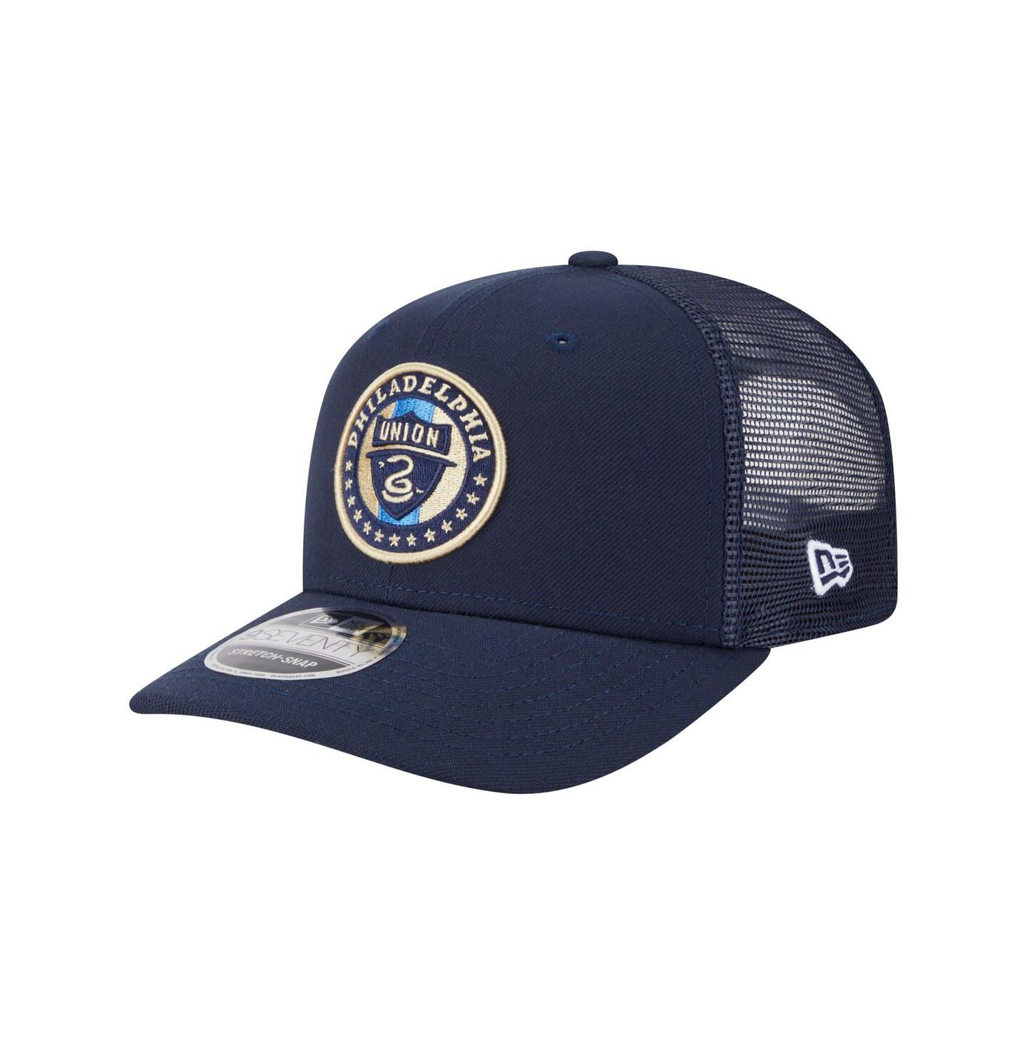 Мужские головные уборы New Era Navy Philadelphia Union Jersey Hook 9SEVENTY Adjustable Hat — фото 1
