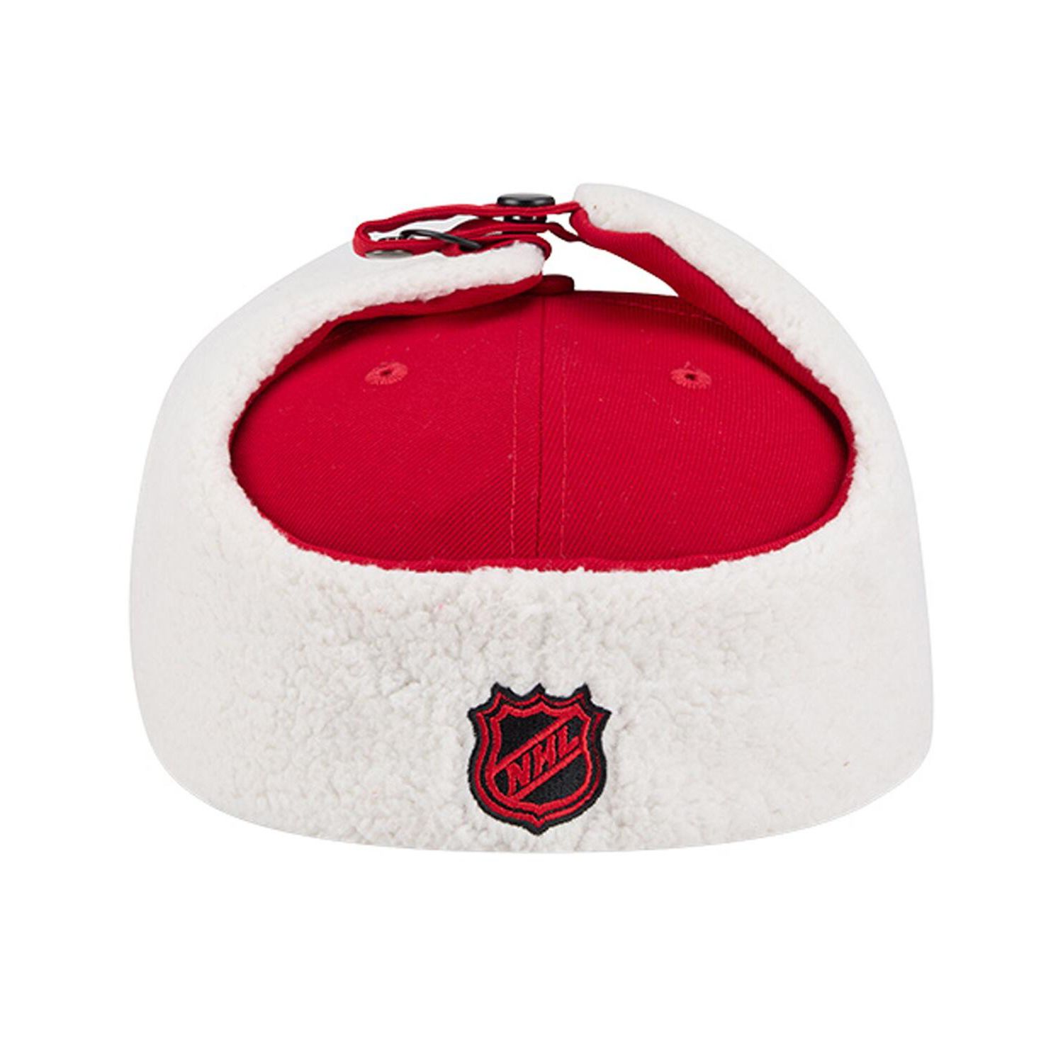 Men's Red New Jersey Devils Injection Dog Ear Classic Fitted Hat