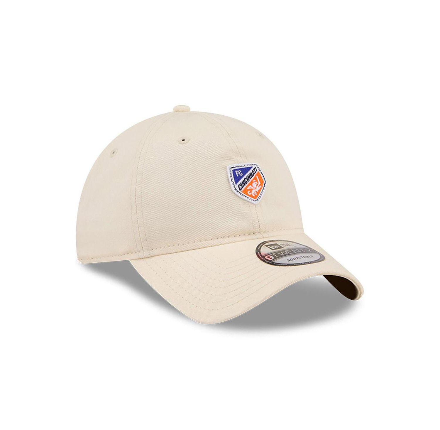 Men's Beige FC Cincinnati Micro Team Logo 9TWENTY Adjustable Hat