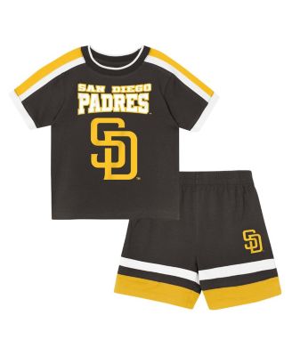 Toddler Brown San Diego Padres Ground Ball T-Shirt & Shorts Set