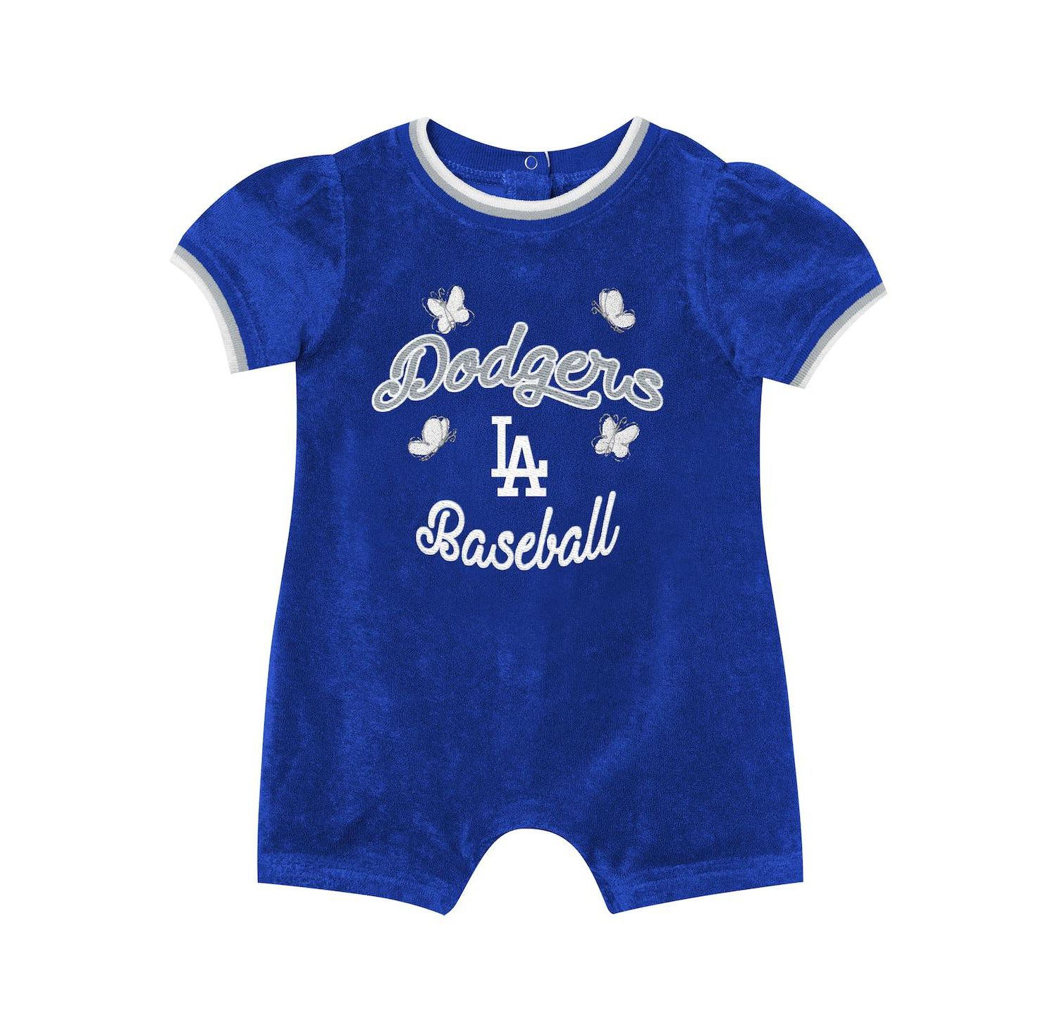 Baby Girls Royal Los Angeles Dodgers Wind-Up Coverall